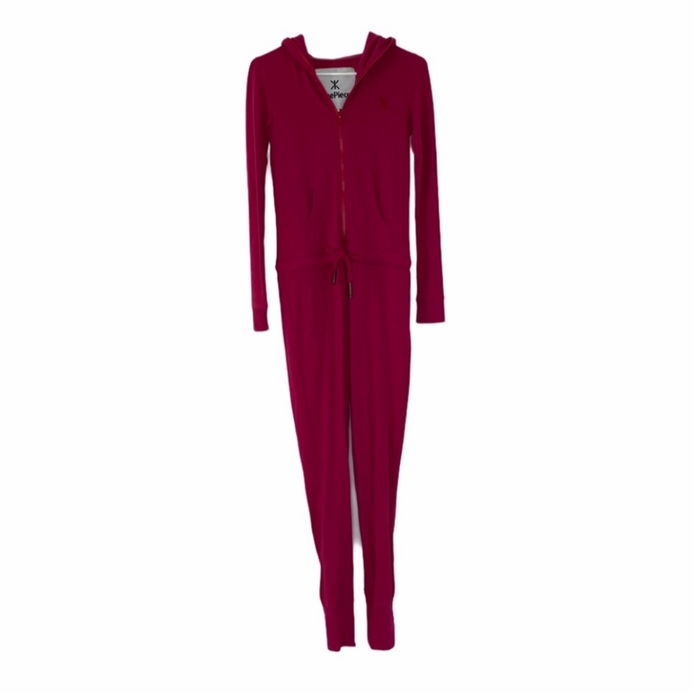 ONEPIECE Pink Hooded Onesie Jumpsuit